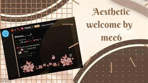 Aesthetic Welcome Message Template